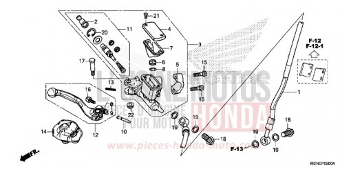 MAITRE-CYLINDRE DE FREIN AVANT CYLINDRE CRF450RD de 2013